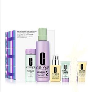 NIB Clinique 5-Pc Great Skin Everywhere Skin Care Gift Set for Dry & Combination